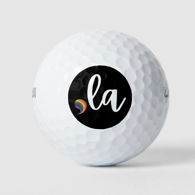 Balles De Golf Comma La Kamala Harris Pride Rainbow LGBQ Gay (Devant)