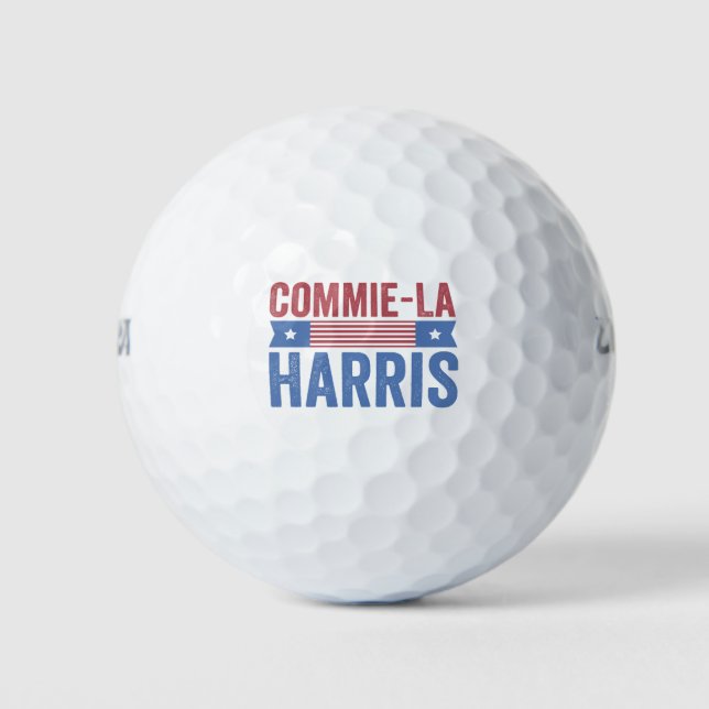 Balles De Golf Commie-La Harris 2024 Funny Anti Kamala Harris (Devant)