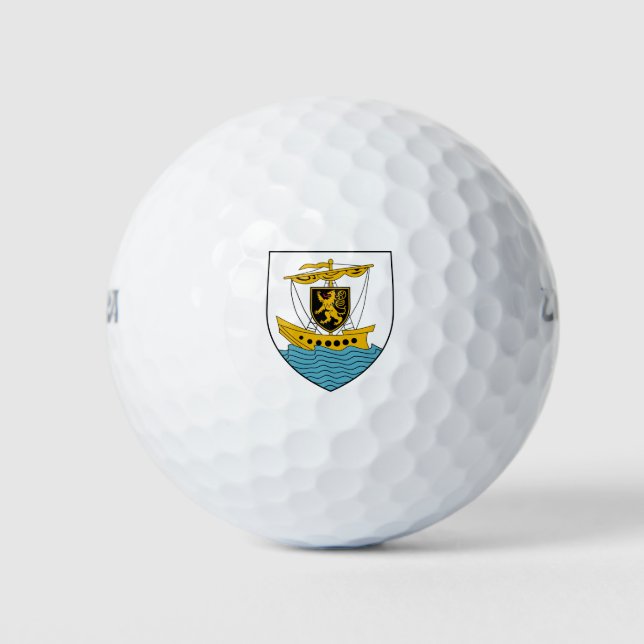 Balles De Golf Comté Galway Armoiries d'Irlande (Devant)