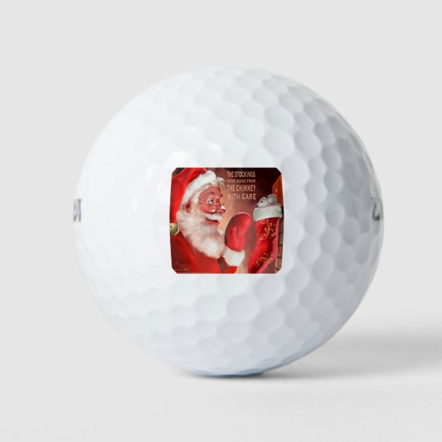 Balles De Golf CON33 Père Noël 3 Stockings.tif (Devant)