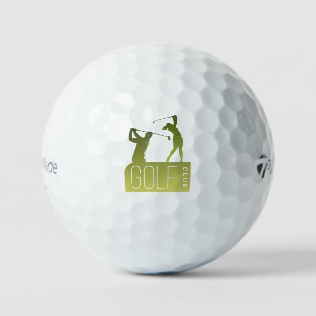 Balles De Golf con golfistas verde (Recto)