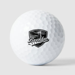 Balles De Golf Conception de logo de bouclier de Brooklyn