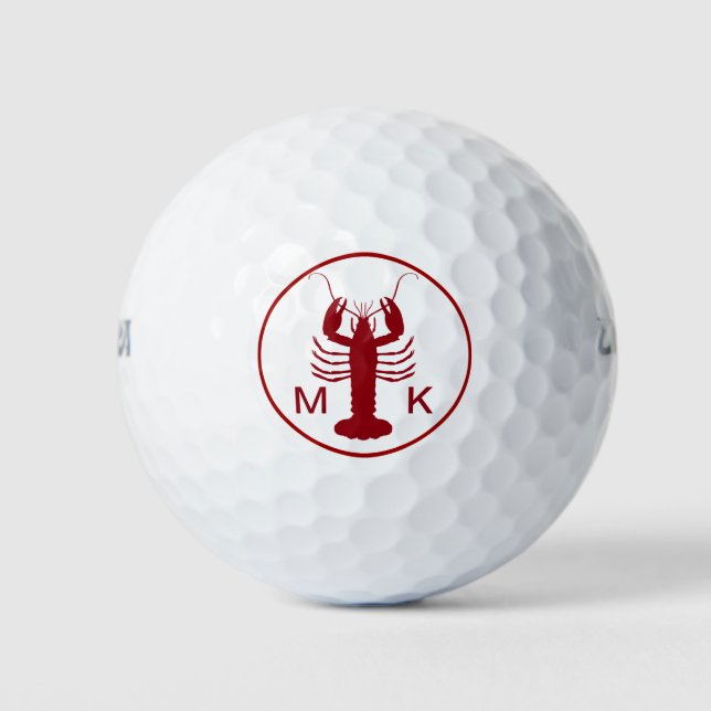 Balles De Golf Conception de monogramme pour hommes nautiques (Devant)