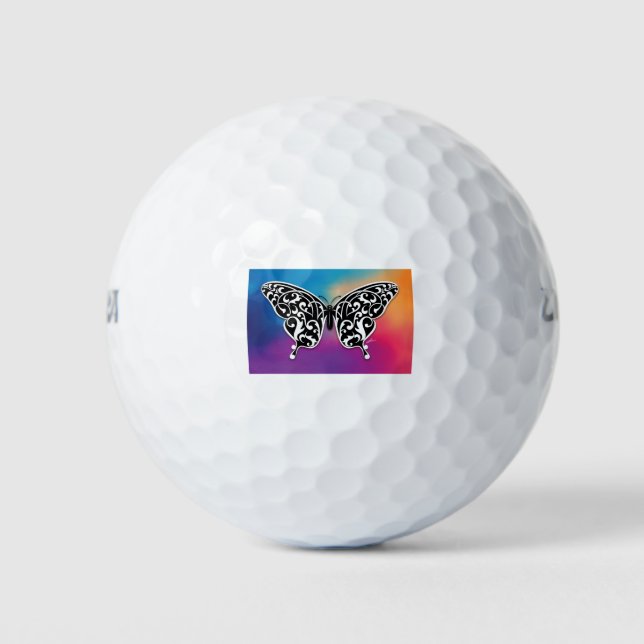 Balles De Golf Conception de papillon avec des couleurs de couche (Devant)
