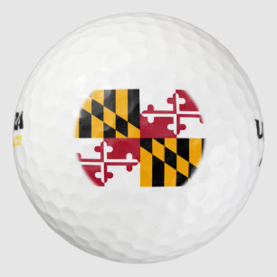 Balles De Golf Conception du drapeau de l'État du Maryland