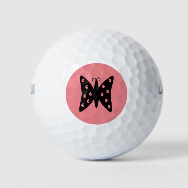 Balles De Golf Conception Papillon (Devant)