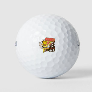 Balles De Golf Cool Bee Love Pizza Puns
