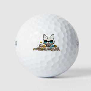 Balles De Golf Cool drôle chatte monstre alien