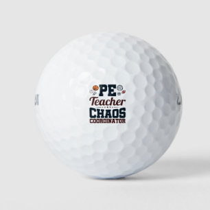 Balles De Golf Coordinateur PE Teacher Chaos