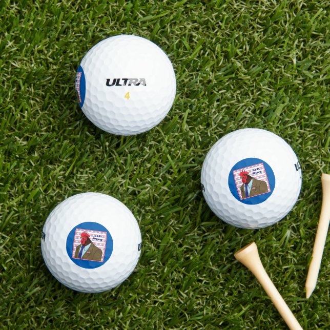 Balles De Golf Coq de l'aile gauche (Herbe in situ)