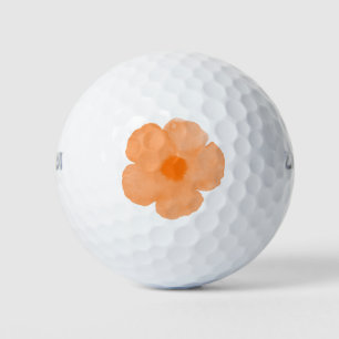 Balles De Golf Coquelicot Aquarelle Orange 3
