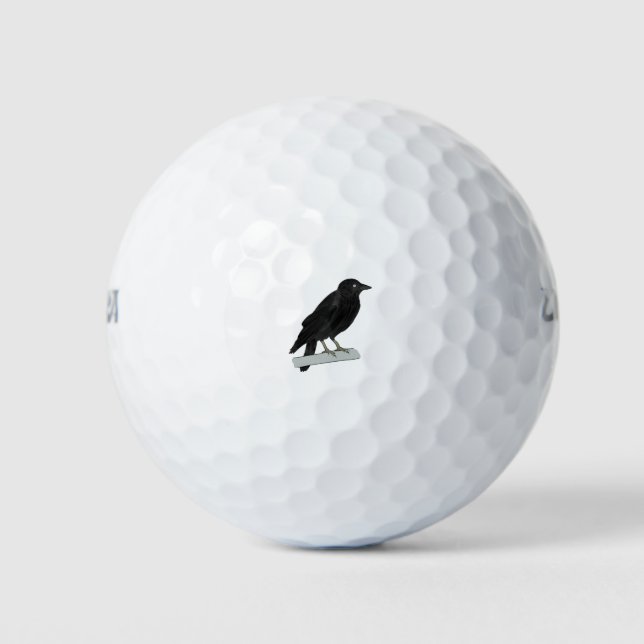 Balles De Golf Corbeau d'oiseaux (Devant)