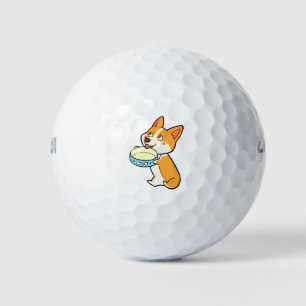 Balles De Golf Corgi Avec Plat
