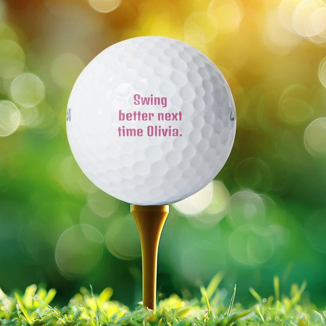 Balles De Golf Coudre mieux la prochaine fois Olivia, Drôle, Pers (Créateur téléchargé)
