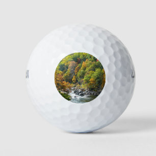 Balles De Golf Couleur d'automne dans le parc d'état d'Ohiopyle