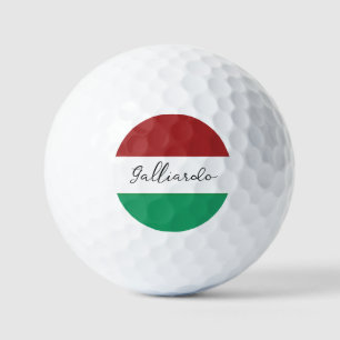 Balles De Golf Couleurs du drapeau italien Nom de famille italien