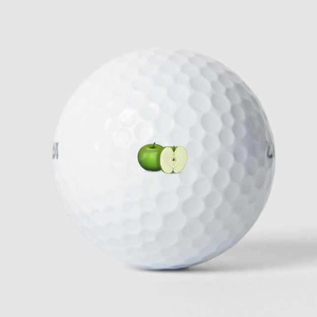 Balles De Golf Coupe Apple en demi (Devant)