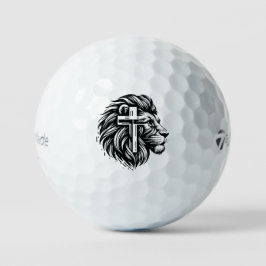 Balles De Golf Courage and Faith Lion Head Golf Ball