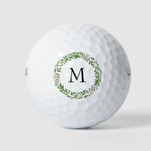 Balles De Golf Couronne de laurier verte classique personnalisée