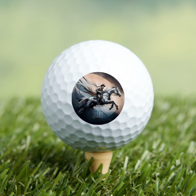 Balles De Golf Cowboy moderne à cheval (T-shirt Insitu)