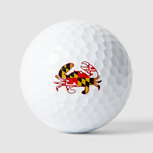 Balles De Golf Crabe du drapeau du Maryland