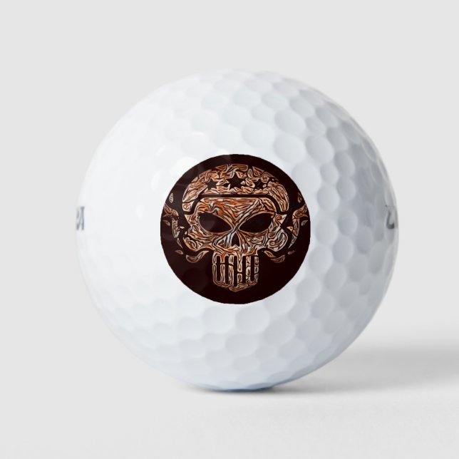 Balles De Golf Crâne (Devant)