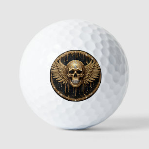 Balles De Golf 💀 Crâne et ailes Cadeau gothique pour les fans de