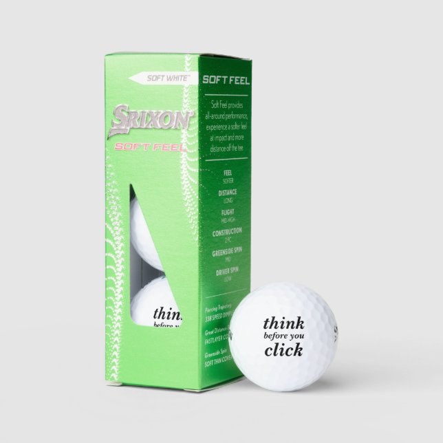 Balles De Golf Create Your Own | think before you click | (Conditionnement)