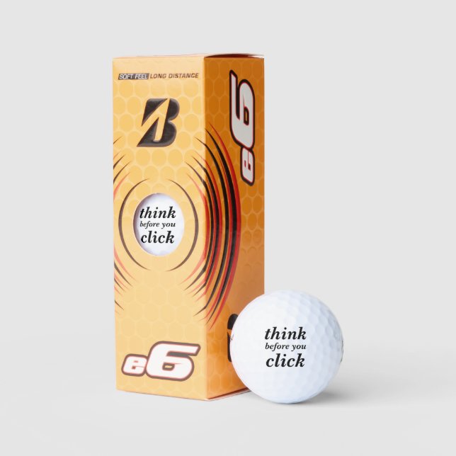 Balles De Golf Create Your Own | think before you click | (Emballage)
