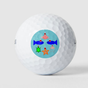 Balles De Golf Créatures de la mer de Noël
