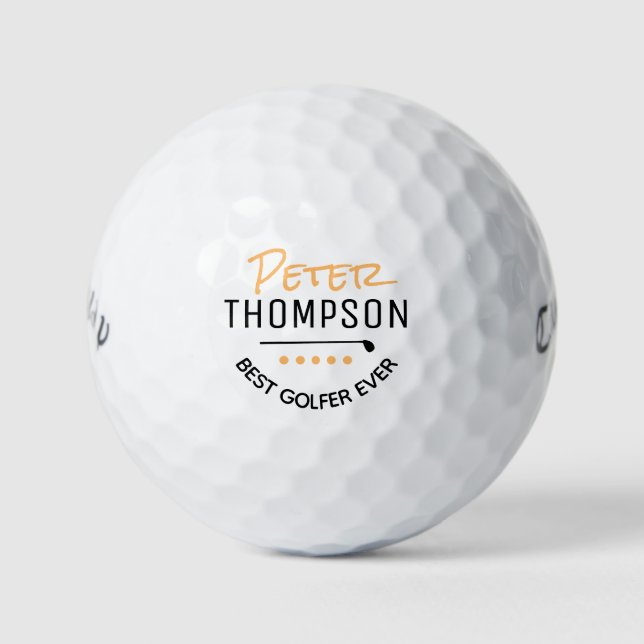 Balles De Golf Créer un nom personnalisé Meilleurs golfeurs (Devant)
