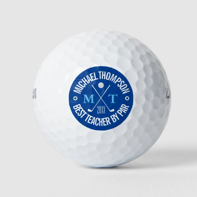 Balles De Golf Créez votre propre meilleur professeur Monogram Go (Devant)