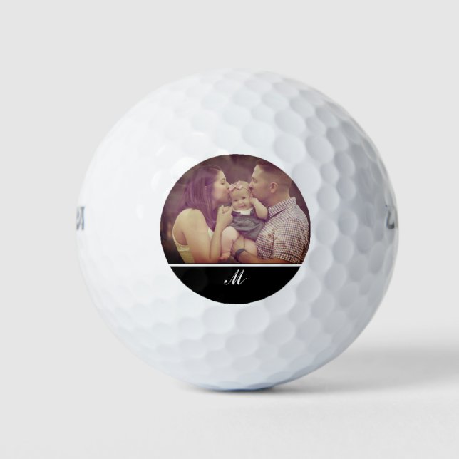 Balles De Golf Créez votre propre monogramme photo initial (Devant)
