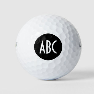 Balles De Golf Créez votre propre nom Monogramme Initiales