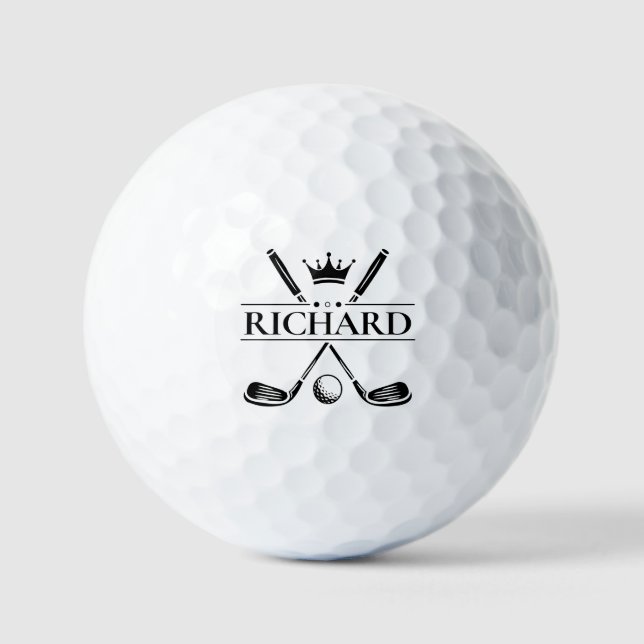 Balles De Golf Créez Votre Propre Nom Personnalisé (Recto)