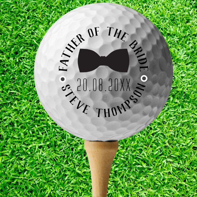 Balles De Golf Créez votre propre père de la mariée Cadeau (Create your Own Father of the Bride Gift Golf Balls)