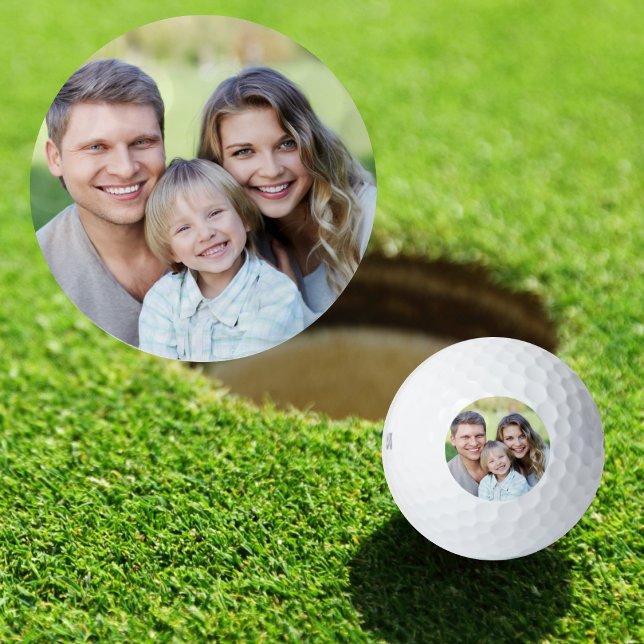 Balles De Golf Créez votre propre photo (Introducing Modern Custom Photo Golf Balls, the perfect gift for golf enthusiasts. )