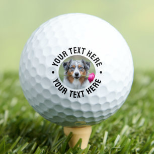 Balles De Golf Créez votre propre photo de chien de compagnie