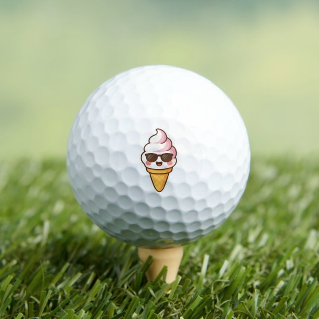 Balles De Golf Crème glacée cool Kawaii (T-shirt Insitu)