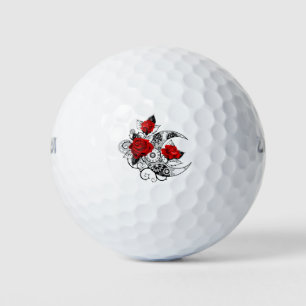 Balles De Golf Croissant mécanique avec roses rouges