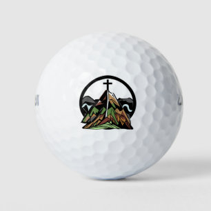Balles De Golf Croix chrétienne vieille rude