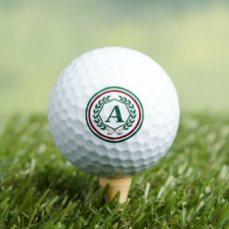 Balles De Golf Custom Monogram Golf Ball | Personalized "A" 