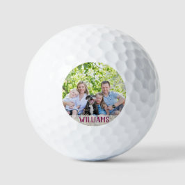 Balles De Golf Custom Photo Family Collage Simple Elegant Picture