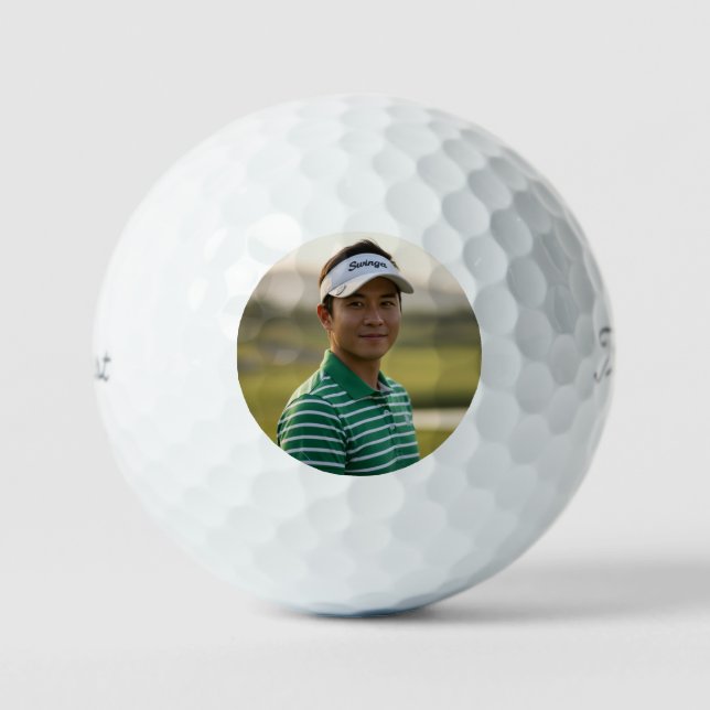 Balles De Golf Custom Photo Golf Ball Father’s Day Gift (Recto)