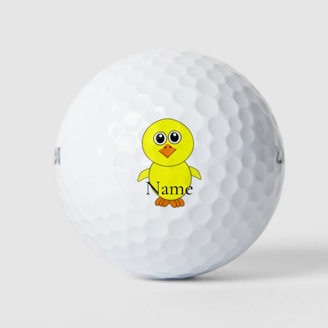 Balles De Golf Cute Chick Thunder_Cove (Devant)