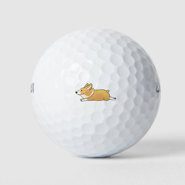 Balles De Golf Cute Corgi (Devant)