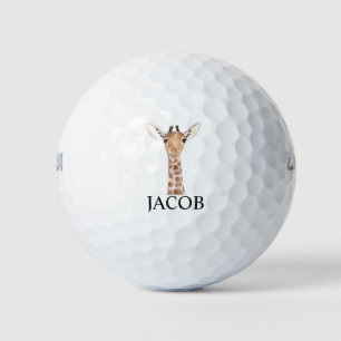Balles De Golf Cute Giraffe Safari Animal Afrique Nom nature