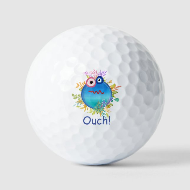 Balles De Golf Cute Save The Planet Golf Balls (Recto)