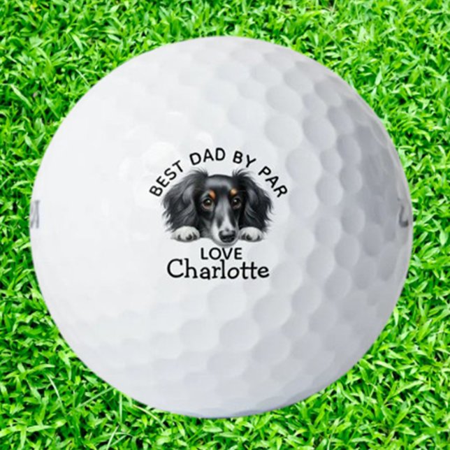 Balles De Golf Dachshund Puppy  (Discover adorable Dachshund puppy golf balls—perfect for dog lovers and golfers alike.)