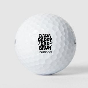 Balles De Golf Dada Daddy Papa Papa Bruh Fête des pères cadeau po